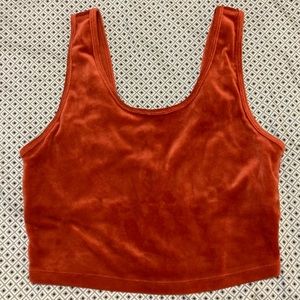 Aerie Velour Longline Sports Bra